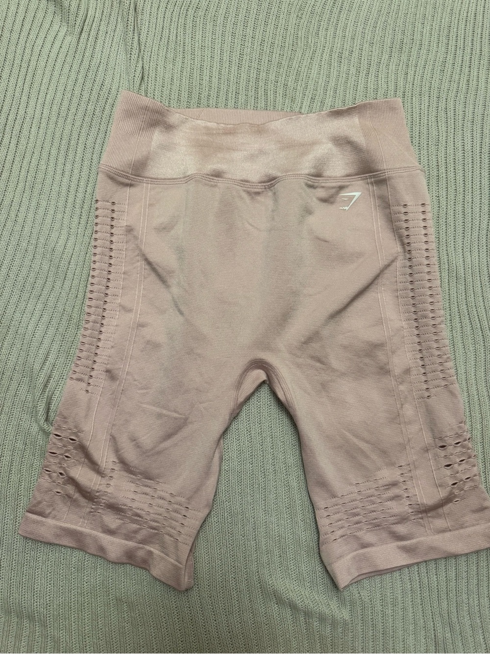 Gymshark Dusty Pink Seamless High-Waist Biker Shorts